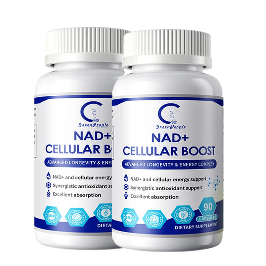 (2 Pack)NAD+ Nicotinamide Riboside Supplement, Resveratrol Boosting Supplement,90 Capsule - GPGP GREENPEOPLE