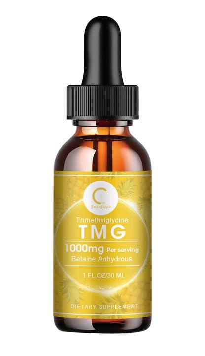 TMG liquid supplement with natural pineapple flavor for heart and cognitive health