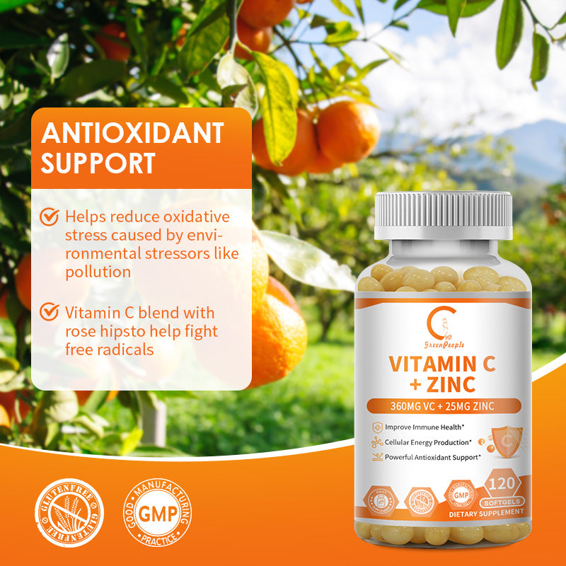 GPGP GreenPeople Vitamin C Zinc Capsules