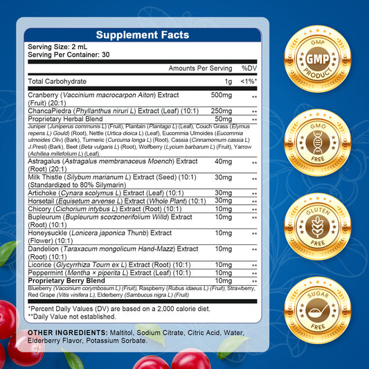 27-in-1 Kidney & Liver Cleanse Drops | Detox & Urinary Support