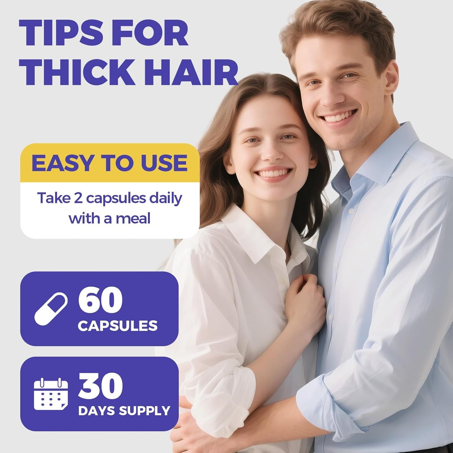 GPGP GreenPeople Hair Growth biotin 20000MCG | Collagen | Keratin for Hair, Skin & Nails with Multivitamins & Minerals for Men & Women - 60 Capsules