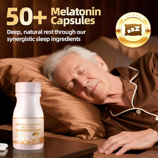 Natural Sleep Aid with Melatonin, L-Theanine, and Turmeric Root for Adults