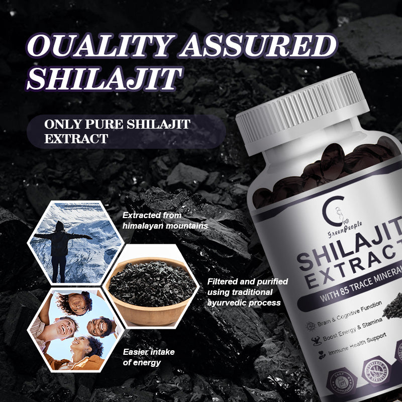 Shilajit Pure Himalayan Capsules 2000mg Support Enhanced Energy and Immune with Fulvic Acid & Trace Minerals for Men & Women