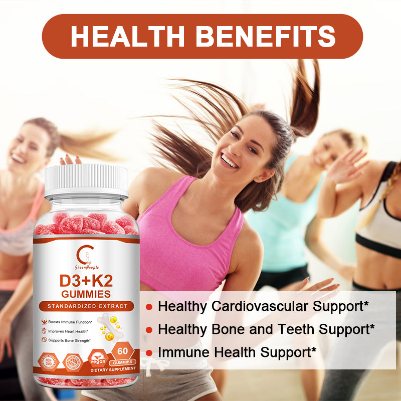 D3 K2 Vitamin Gummy 2 Packs - GPGP GREENPEOPLE