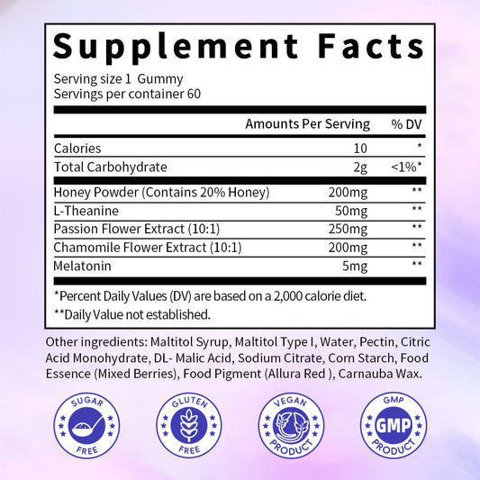 Melatonin Gummies 60pcs - GPGP GREENPEOPLE