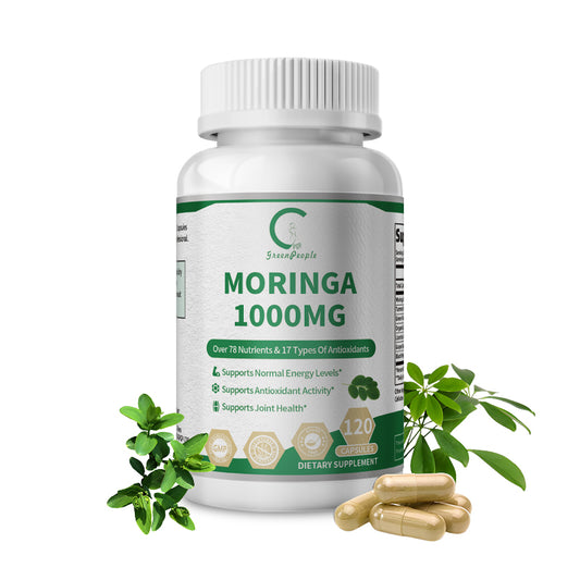 Moringa Capsules - Moringa Powder - Moringa Supplement - Support Energy, Skin, Immune & Antioxidants - 120 Pills
