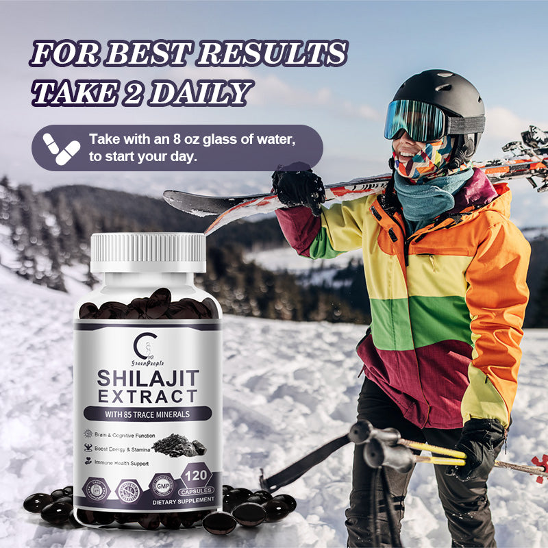 Shilajit Pure Himalayan Capsules 2000mg Support Enhanced Energy and Immune with Fulvic Acid & Trace Minerals for Men & Women