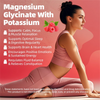 GPGP Magnesium Glycinate Gummies 400mg - Magnesium Potassium Supplement with Vitamin D, B6, CoQ10 for Relax, Sleep & Heart Health - 60 Raspberry Gummies