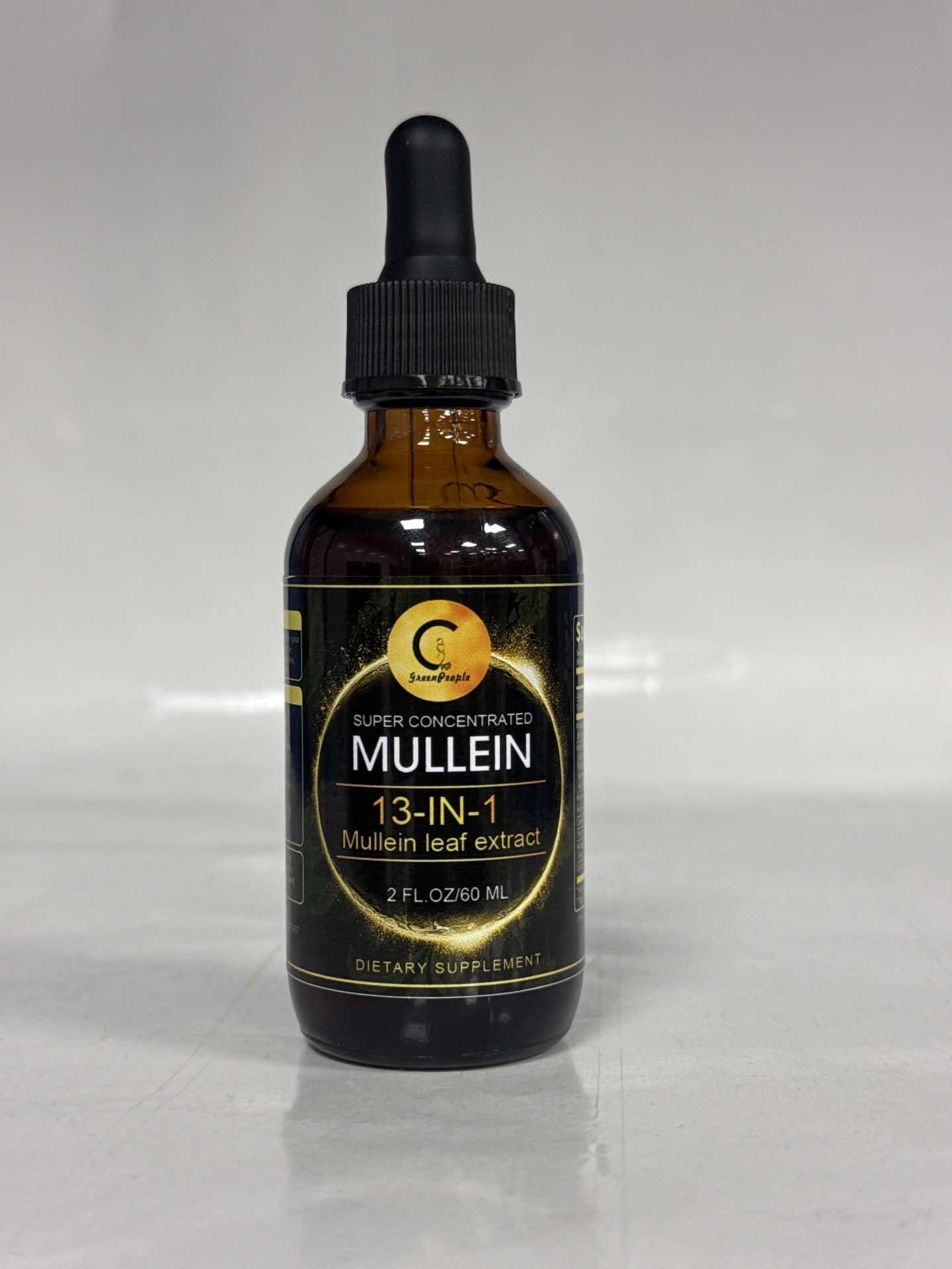 Mullein drops for Lung, Mullein Leaf Extract for Lung Cleanse & Detox, Super Concentrated Mullein Liquid Tincture for Respiratory Health, Immune & Digestive System,Vegan, Non-GMO, 2 FL OZ - GPGP GREENPEOPLE
