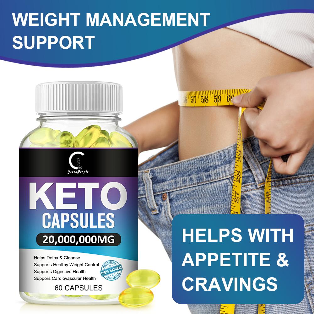 GPGP Greenpeople Keto Capsule Burning Belly Fat Provide Energy Losing Weight Strengthen Iimmunity Help Deep Sleep Healthy Care Product