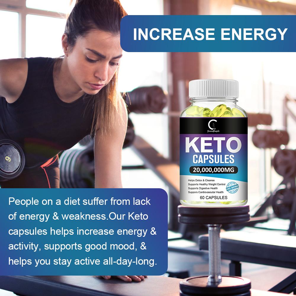 GPGP Greenpeople Keto Capsule Burning Belly Fat Provide Energy Losing Weight Strengthen Iimmunity Help Deep Sleep Healthy Care Product