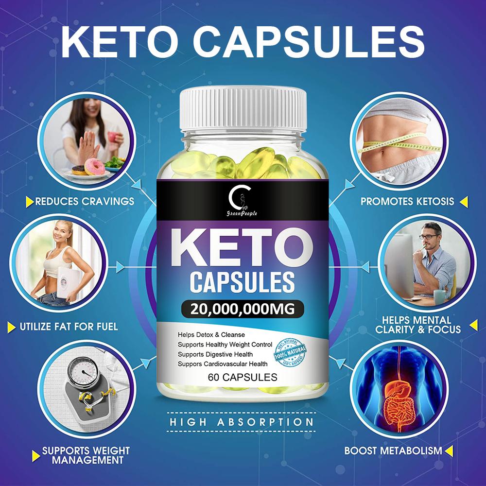 GPGP Greenpeople Keto Capsule Burning Belly Fat Provide Energy Losing Weight Strengthen Iimmunity Help Deep Sleep Healthy Care Product