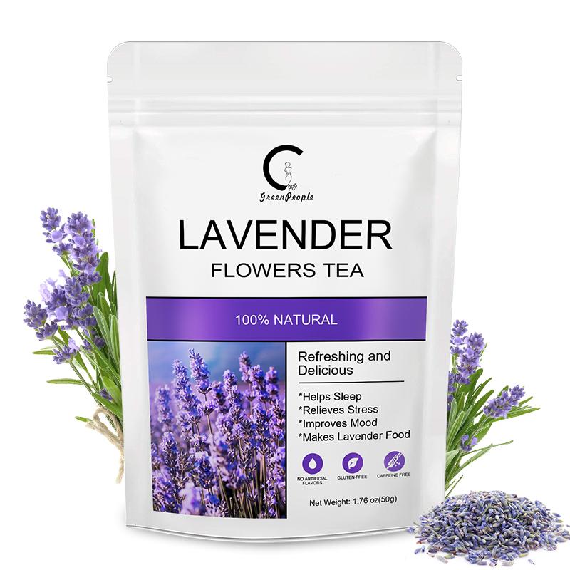 Organic Lavender Flowers Tea Support Calming and Stress Relief