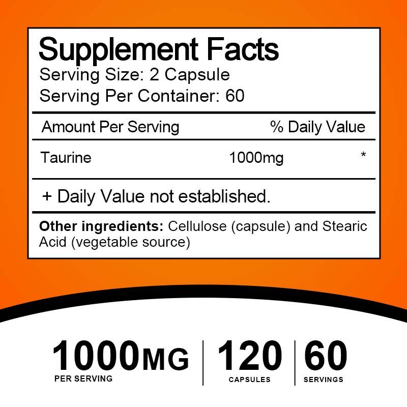 Taurine Capsules for Nervous System Health