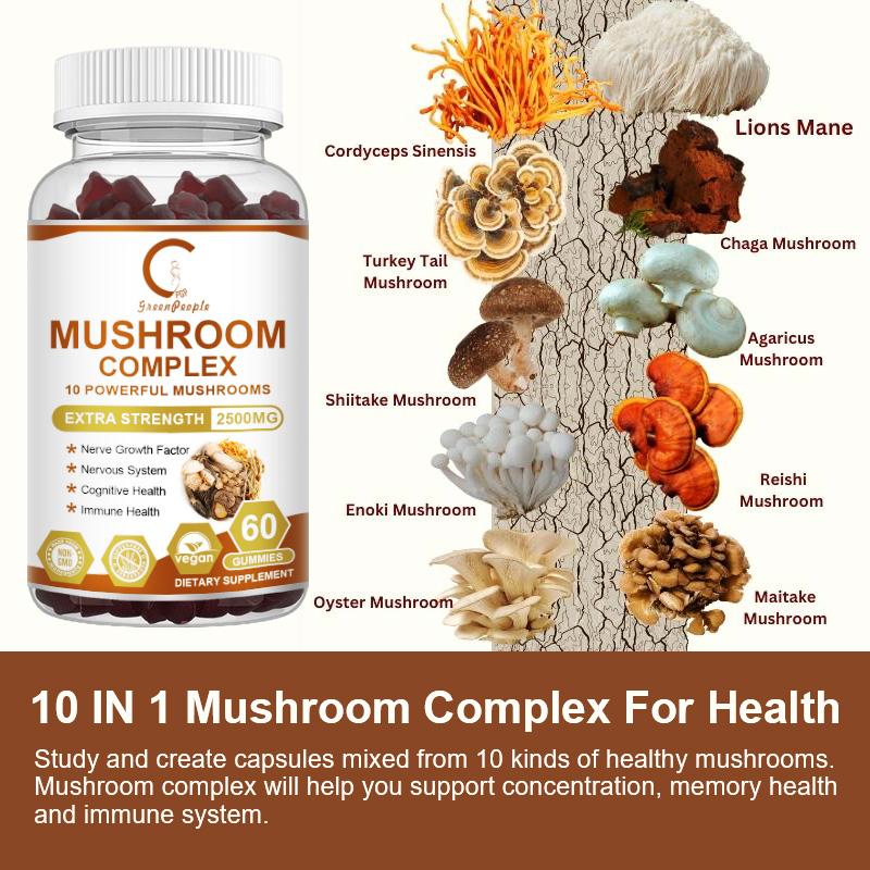 GP GP GreenPeople Mushroom Complex Gummies
