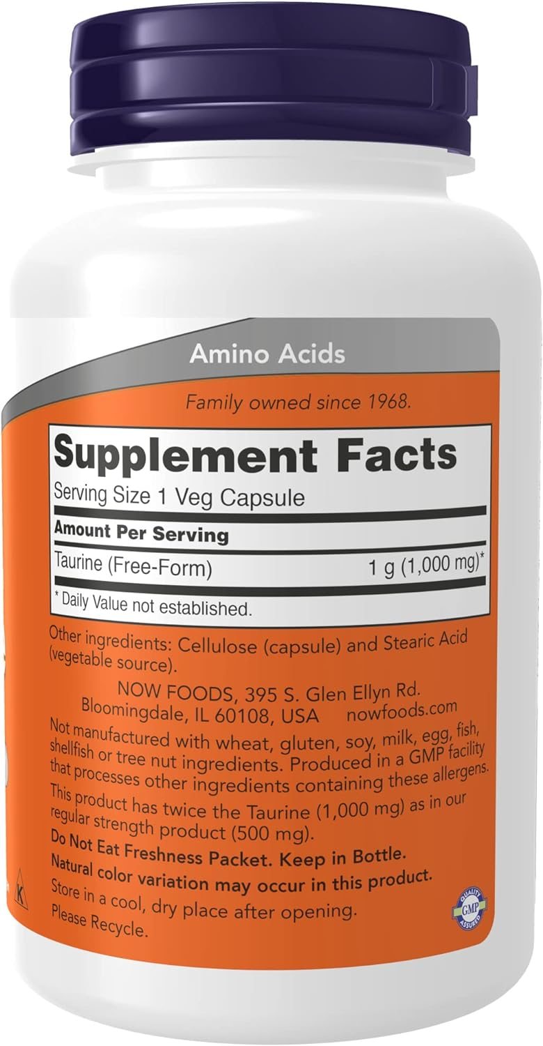 Taurine Capsules for Nervous System Health