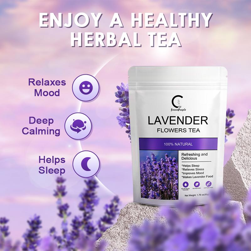 Organic Lavender Flowers Tea Support Calming and Stress Relief