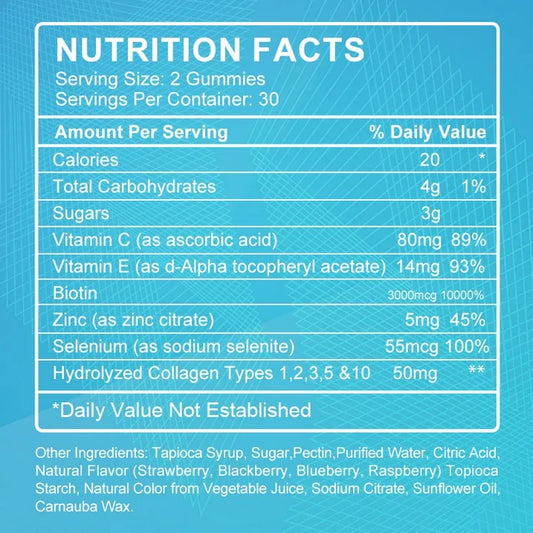 2 PACK Multi Collagen Gummies | 5 Types of Food Source Collagen Supplements - Promotes Healthy Hair, Skin, Nail | 120 Gummies