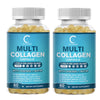 (2 PACK) Multi Collagen Pills, Types I, II, III, V & X 120 Capsules, by GPGP