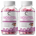 (2 Pack)Inositol 1000mg with Omega-3 ALA 640mg, Formulated for Women's Hormone Balance, Ovarian Support, Metabolic Health, Plant-Sourced Omega-3, 240 Softgels - GPGP GREENPEOPLE