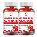 (2 Pack) GPGP Magnesium Glycinate Gummies 400mg Complex - Magnesium Supplement with Potassium, Vitamin D3, B6 - Supports Relaxation, Sleep & Bone Health - 120 Raspberry Gummies - GPGP GREENPEOPLE