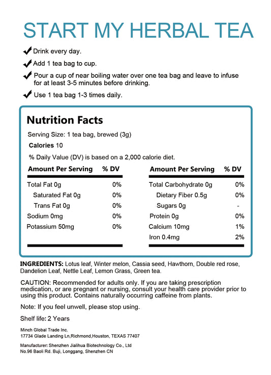 Skinny Boost 28 Day Detox Tea - Herbal Detox with Green Tea for Weight, Metabolism, Energy, Bloating