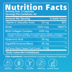 (2 PACK) Multi Collagen Capsules with Biotin & Vitamin C - 5 Types (I, II, III, V, X) - 120 Capsules - GPGP GREENPEOPLE