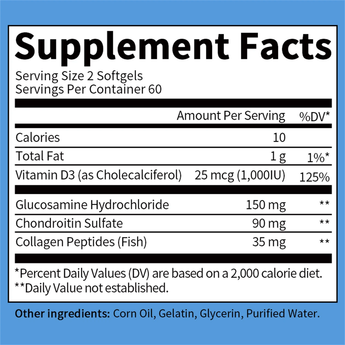 Glucosamine Chondroitin with MSM & Collagen, Supports Joint & Cartilage Health Supplement, High Absorption, Non-GMO & Vegan, 240 Capsules - Greenpeople