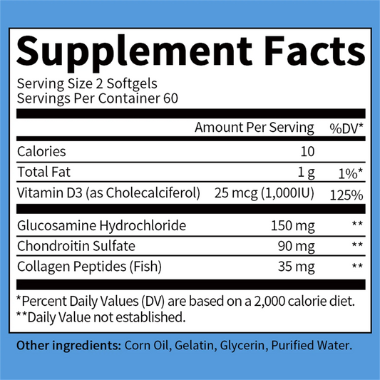 Glucosamine Chondroitin with MSM & Collagen, Supports Joint & Cartilage Health Supplement, High Absorption, Non-GMO & Vegan, 240 Capsules - Greenpeople