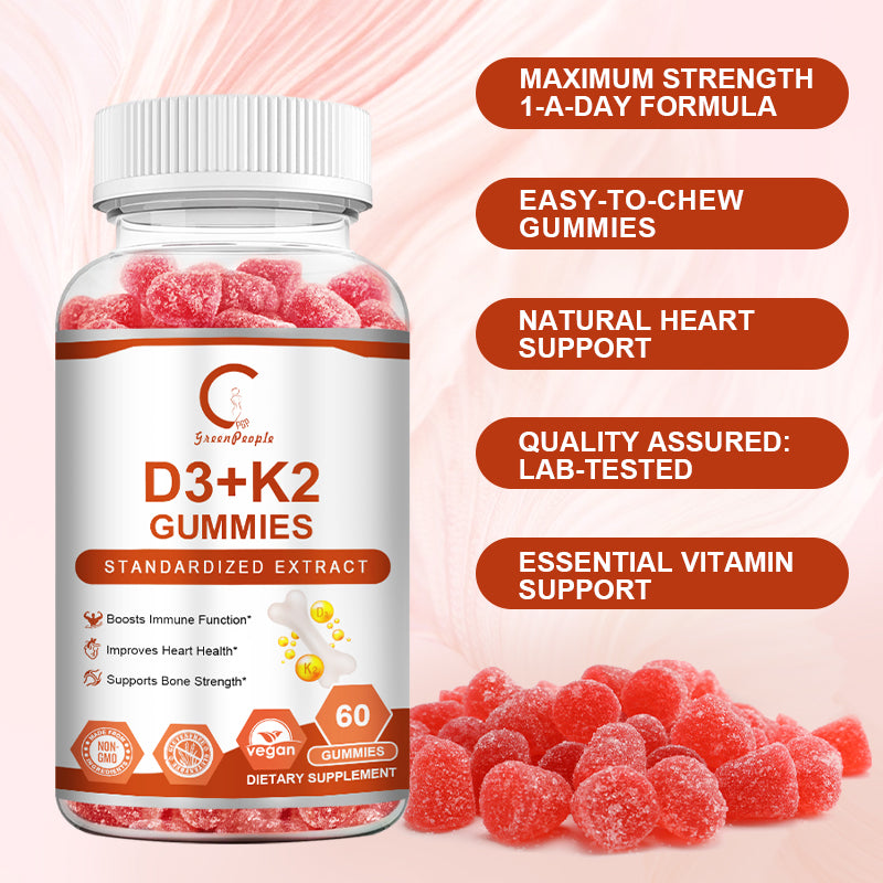 D3 K2 Vitamin Gummy 2 Packs - GPGP GREENPEOPLE