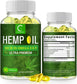GPGP GreenPeople 100% Natural Hemp Oil Capsules - 180 Servings - Extra Strength Hemp Oil Extract for Stress, Sleep & Mood Support, Rich in Omega 3, 6, 9