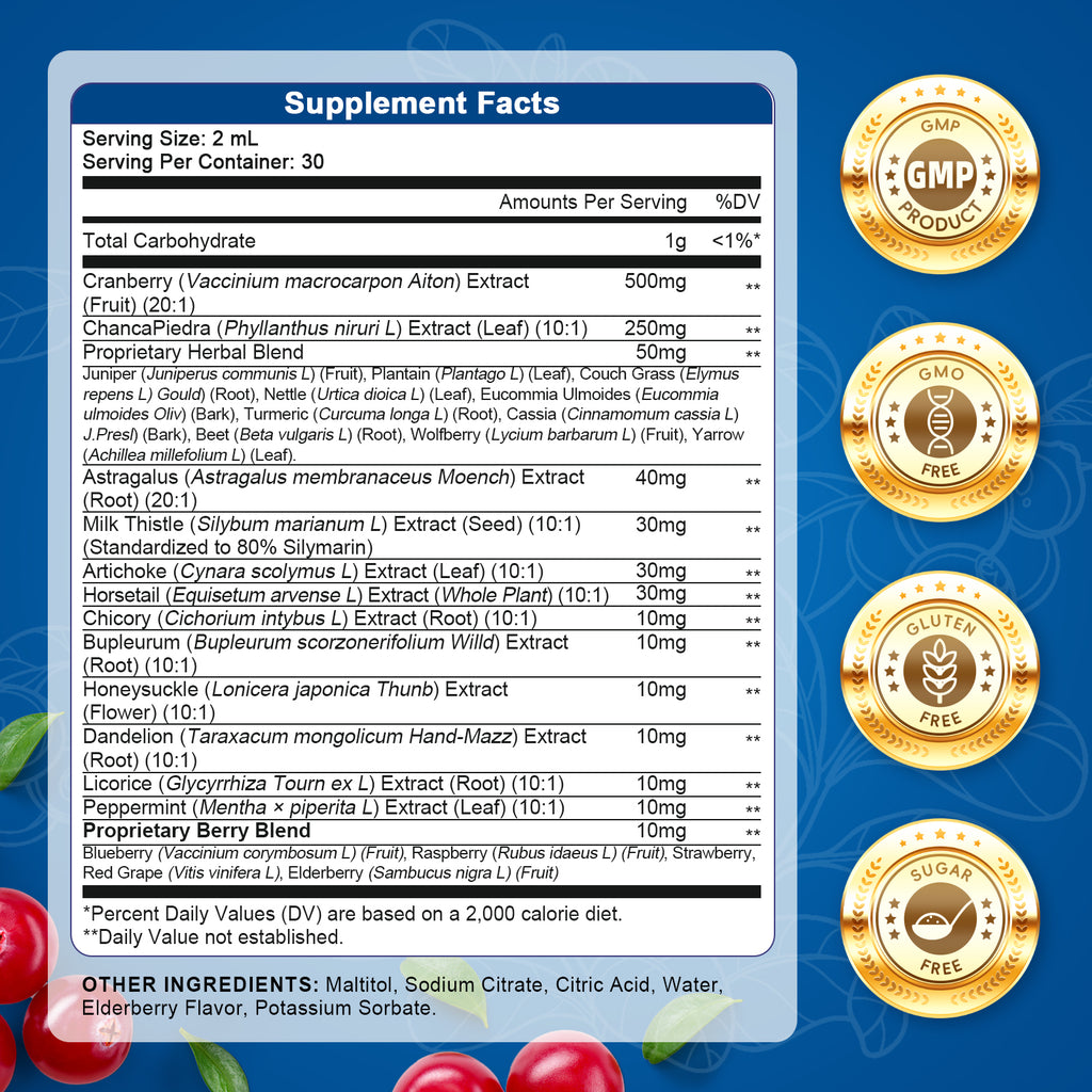 27-in-1 Kidney & Liver Cleanse Drops | Detox & Urinary Support - GPGP GREENPEOPLE
