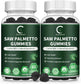 2 Packs Saw Palmetto for Women & Men - Prostate Supplements for Men, Potent Saw Palmetto Extract, DHT Blocker for Women's Hair Growth, Hormonal Balance Gummies, DHT Blocker, 120 Count - GPGP GREENPEOPLE
