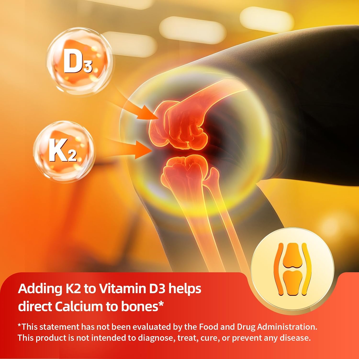 High-absorption D3 K2 drops for bone and immune health