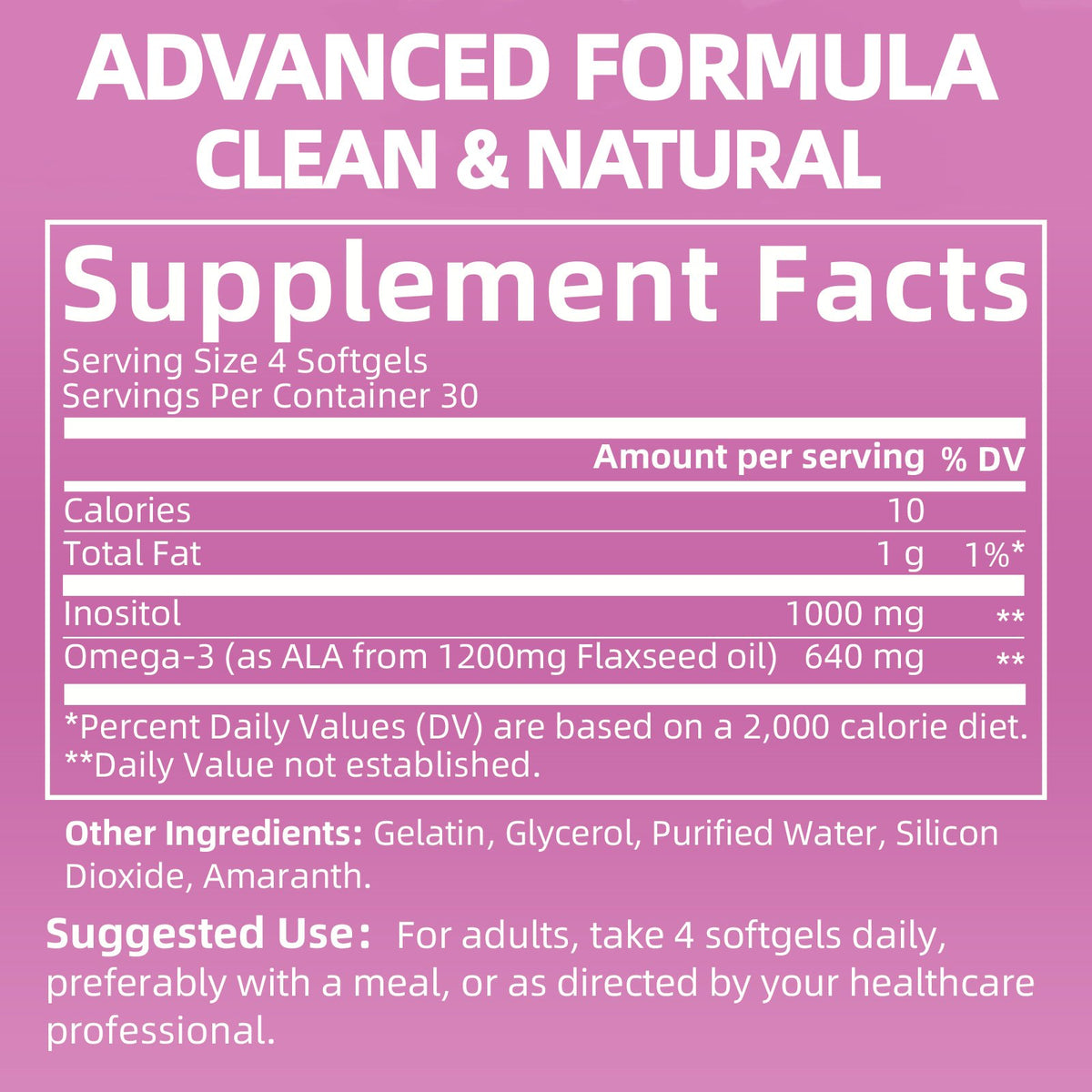 GPGP GreenPeople Myo-Inositol & D-Chiro Inositol Blend Capsule | Liver Support & Fat Metabolism Dietary Supplement for Men & Women | 120 Capsules - GPGP GREENPEOPLE