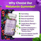 Melatonin Sleep Gummies 5 Mg for Women with Ashwagandha, L-Theanine & Collagen, Sleep Aid Extended Release Formula, Berry Flavor - GPGP GREENPEOPLE