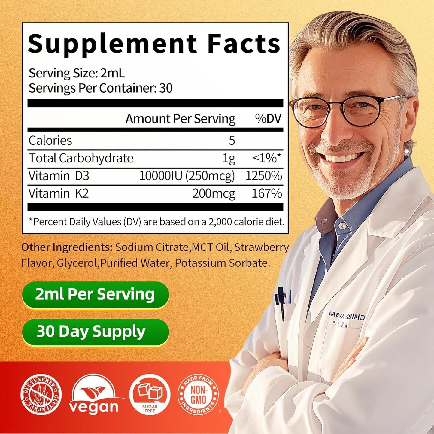 GPGP Greenpeople clean-label vitamin D3 K2 supplement