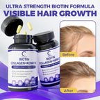 GPGP GreenPeople Hair Growth biotin 20000MCG | Collagen | Keratin for Hair, Skin & Nails with Multivitamins & Minerals for Men & Women - 60 Capsules - GPGP GREENPEOPLE