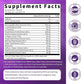 The Ingredient label of Bottle of women's time-release melatonin gummies with Ashwagandha and collagen