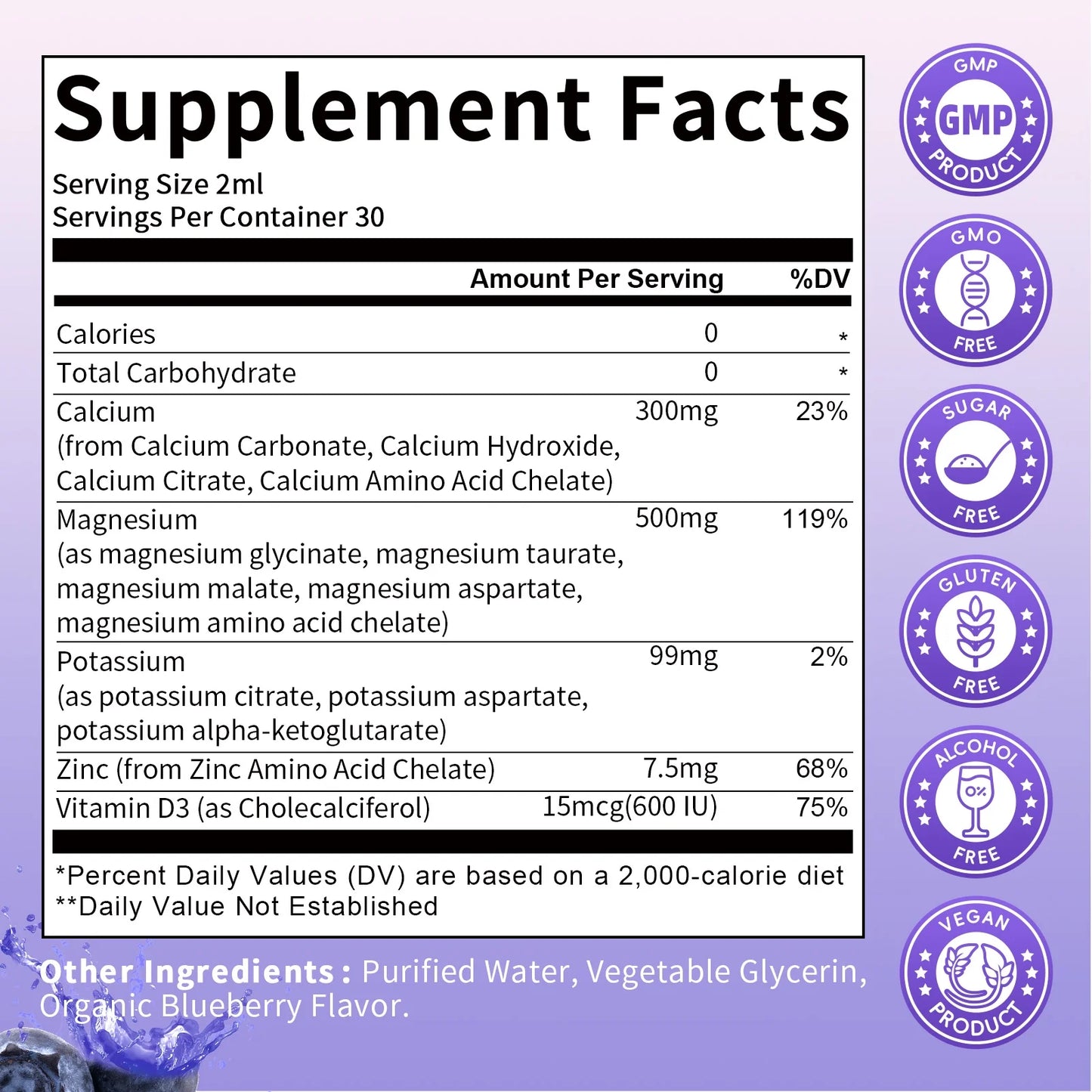 Potassium Magnesium Liquid Drop, for Leg Cramps & Bone & Energy & Immune Support - 2 Fl oz - GPGP GREENPEOPLE