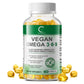 Greenpeople Omega 3-6-9 Vegan Formula - 5 in 1 Scientifically Formulated Plant-Based Omega 3 6 9 Essential Fatty Acids - 120 Softgels - GPGP GREENPEOPLE