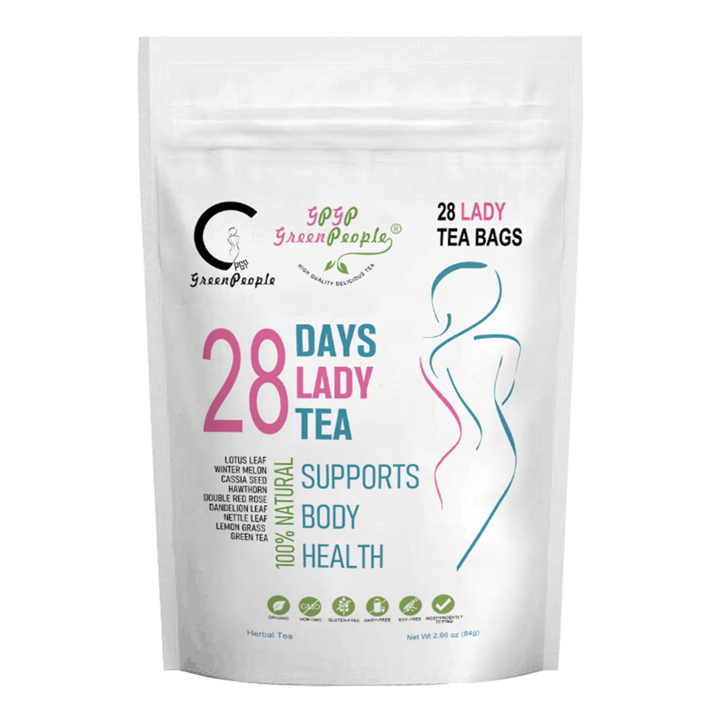 Skinny Boost 28 Day Detox Tea - Herbal Detox with Green Tea for Weight, Metabolism, Energy, Bloating