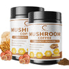 Mushroom Coffee Powder, Organic Instant Coffee, Mushroom Blend Complex Supplement for Focus & Memory,Brain, 2.5Oz(70g)