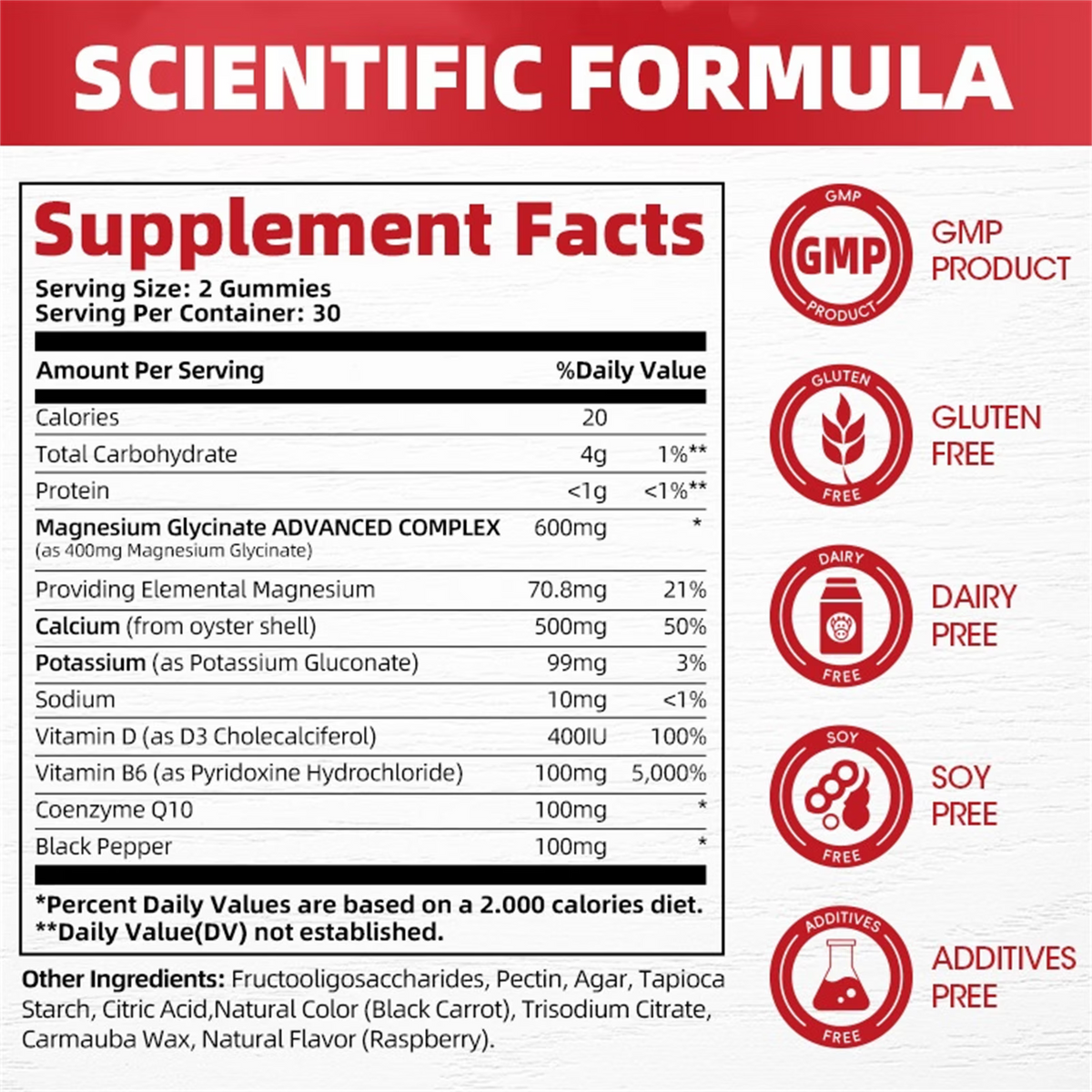 (2 Pack) GPGP Magnesium Glycinate Gummies 400mg Complex - Magnesium Supplement with Potassium, Vitamin D3, B6 - Supports Relaxation, Sleep & Bone Health - 120 Raspberry Gummies - GPGP GREENPEOPLE