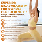 Calcium with Vitamin D3, 600mg Calcium Supplement 120Ct by GPGP - GPGP GREENPEOPLE