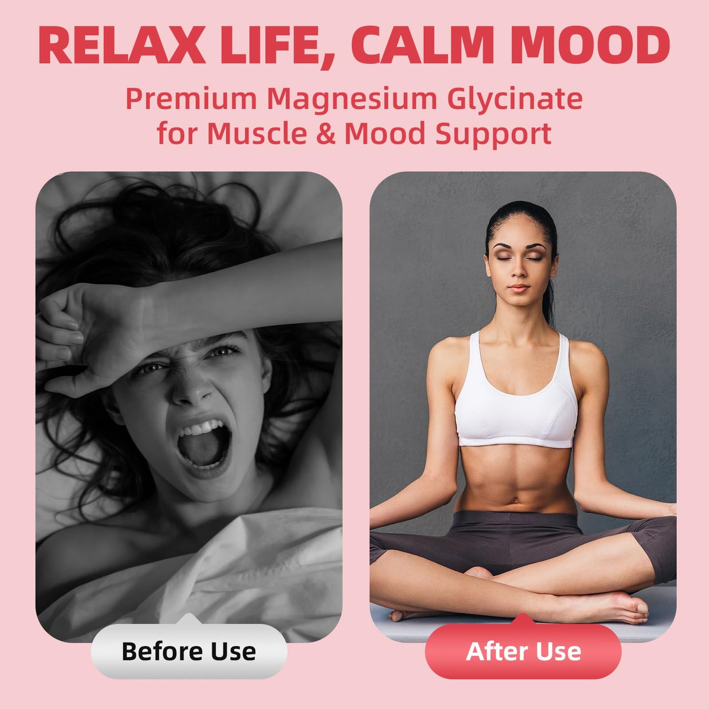 (2 Pack) Magnesium Glycinate Liquid with Chamomile, Hawthorn & Ginger for Stress Relief and Digestive Comfort, Fast Absorption, Non-GMO, Vegan Formula, Sugar Free, Strawberry Flavor, 4 Fl OZ