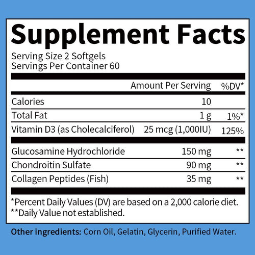 GP GP GreenPeople Glucosamine Chondroitin Collagen Capsules - GPGP GREENPEOPLE