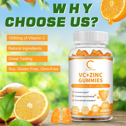 GPGP GreenPeopleVC+ZINC Gummies Dietary Supplement 400mg