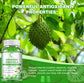 Soursop Graviola Gummies, Soursop Leaves Extract for Energy Boost, Digestive & Immune Support, Antioxidant Properties, Pure Soursop Fruit Gummies, Vegan, Non-GMO, 60 Counts