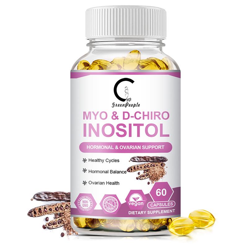 Myo-Inositol and D-Chiro Inositol Softgels with Folate and Vitamin D